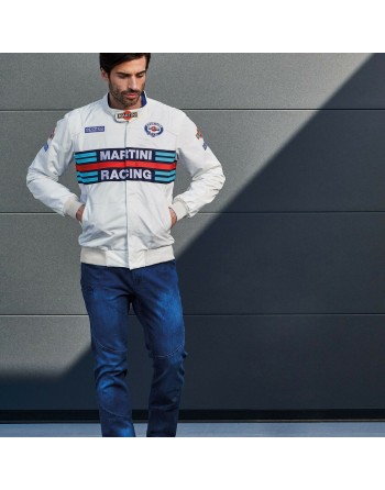 Giacca Sportiva da Uomo Sparco Martini Racing Bianco
