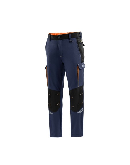 Lange Sporthose Sparco Tech TW Dunkelblau Orange