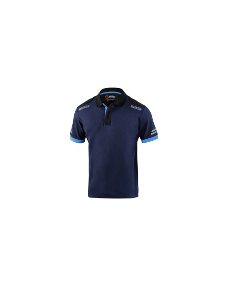 Polo de Manga Corta Hombre Sparco TW Azul Azul oscuro