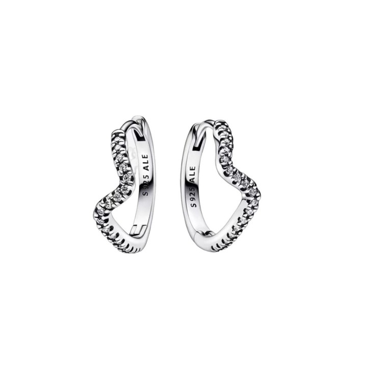 Øreringe til kvinder Pandora 292545C01 Rustfrit stål Sterling sølv 925