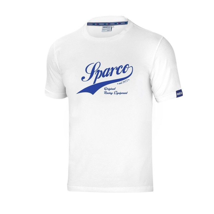 Kortærmet T-shirt til Mænd Sparco VINTAGE Hvid M