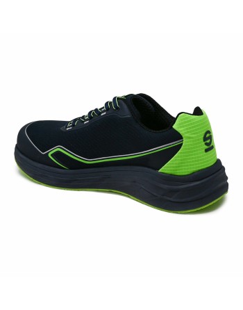 Calzado de Seguridad Sparco Willen Impulse Azul Verde Flúor