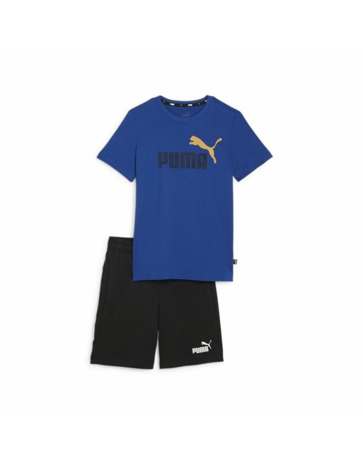 Completo Sportivo per Bambini Puma Essentials Azzurro