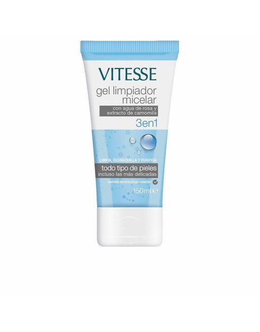 Gel Detergente Viso Vitesse 3 in 1 Camomilla Acqua di rose (150 ml)