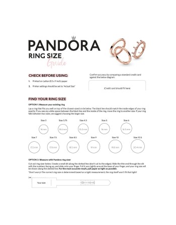 Ladies' Ring Pandora SILVER ING - SIZE 56 16
