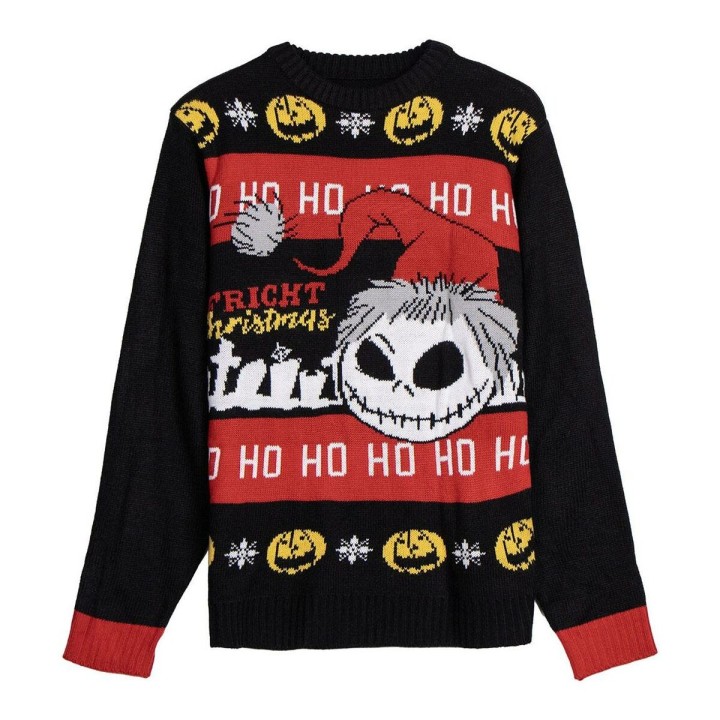 Unisex Trøje The Nightmare Before Christmas Sort