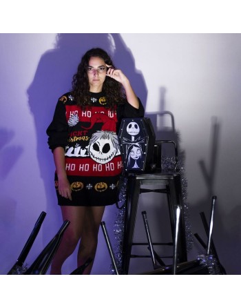 Unisex Trøje The Nightmare Before Christmas Sort