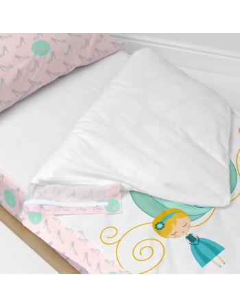 Couette rembourrée HappyFriday Multicouleur 105 x 200 cm Cendrillon 2 Pièces