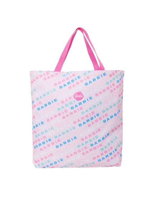 Håndtasker til damer Barbie Logomania Lyserød 50 x 45 x 10 cm