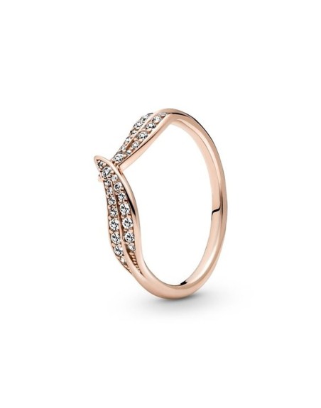 Ring til kvinder Pandora SPARKLING LEAF PAVE - SIZE 56