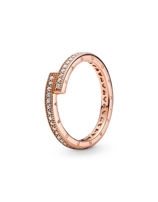 Ladies' Ring Pandora SPARKLING OVERLAPPING - RING - SIZE 54