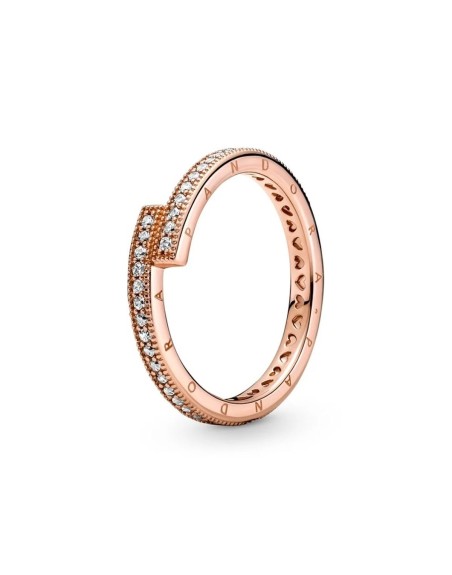 Ladies' Ring Pandora SPARKLING OVERLAPPING - RING - SIZE 54