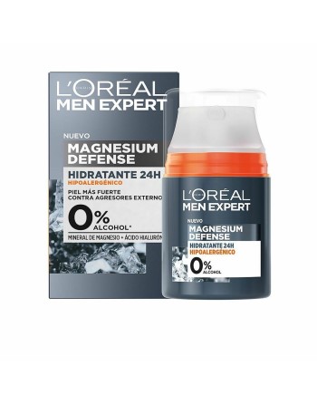 Crema Viso Idratante L'Oreal Make Up Men Expert Magnesium Defense 24 h 50 ml
