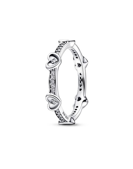 Ladies' Ring Pandora RADIANT SPARKLING HEARTS - RING - SIZE 50