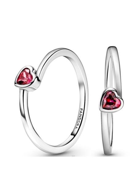 Anillo Mujer Pandora CLEAR TILTED HEART SOLITAIRE - RING - SIZE 58