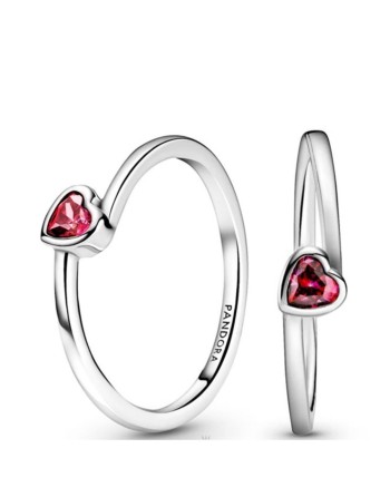 Anello Donna Pandora CLEAR TILTED HEART SOLITAIRE - RING - SIZE 56