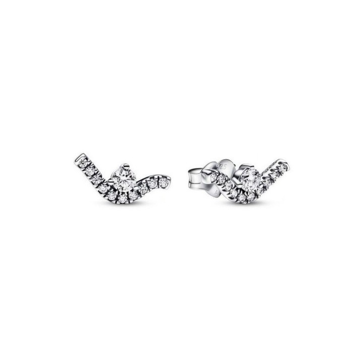 Orecchini Donna Pandora SPARKLING WAVE Argento puro 925