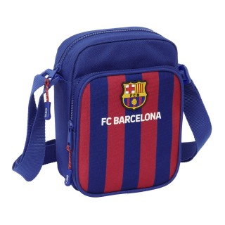 Skuldertaske F.C. Barcelona 24/25 Rødbrun Marineblå 16 x 22 x 6 cm