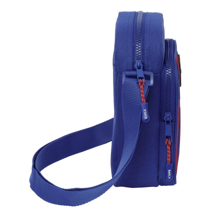 Borsa a Tracolla F.C. Barcelona 24/25 Rosso Granato Blu Marino 16 x 22 x 6 cm