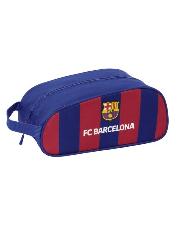Zapatillero de Viaje F.C. Barcelona Granate Azul marino 34 x 15 x 18 cm