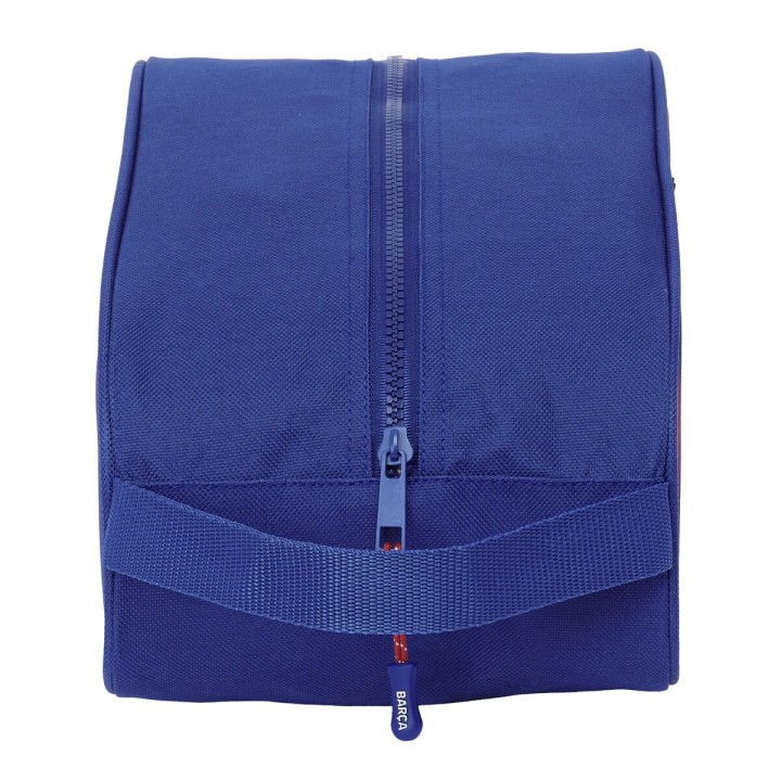 Zapatillero de Viaje F.C. Barcelona Granate Azul marino 34 x 15 x 18 cm