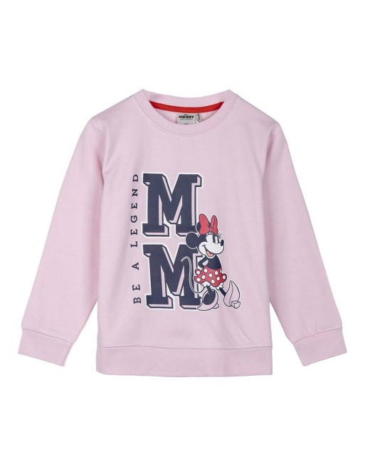 Felpa senza Cappuccio Bambino Minnie Mouse Rosa