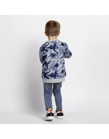 Sweaters uden Hætte til Børn Spider-Man Grå