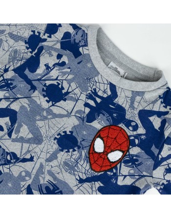 Sudadera sin Capucha Niño Spider-Man Gris