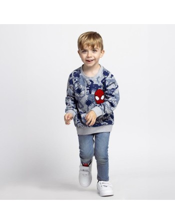 Sudadera sin Capucha Niño Spider-Man Gris