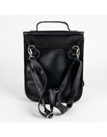 Lässiger Rucksack Wednesday Schwarz 22,5 x 22,5 x 7 cm