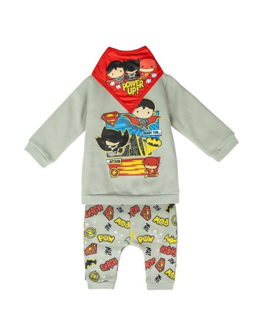 Conjunto Deportivo para Bebé Justice League Gris