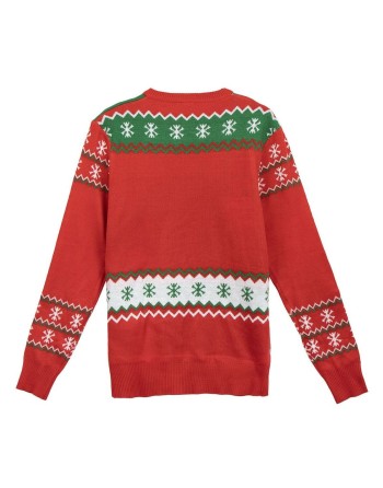 Herren Pullover Mickey Mouse Rot