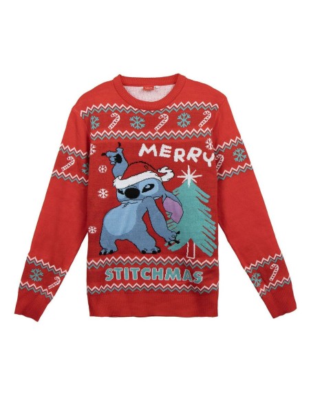 Herren Pullover Stitch Rot