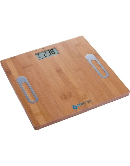 Digitale Personenwaage Oromed ORO-SCALE BAMBO Holz Glas 150 kg