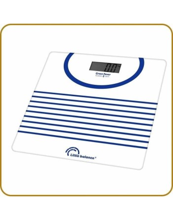 Báscula Digital de Baño Little Balance 8655 Azul/Blanco 180 kg