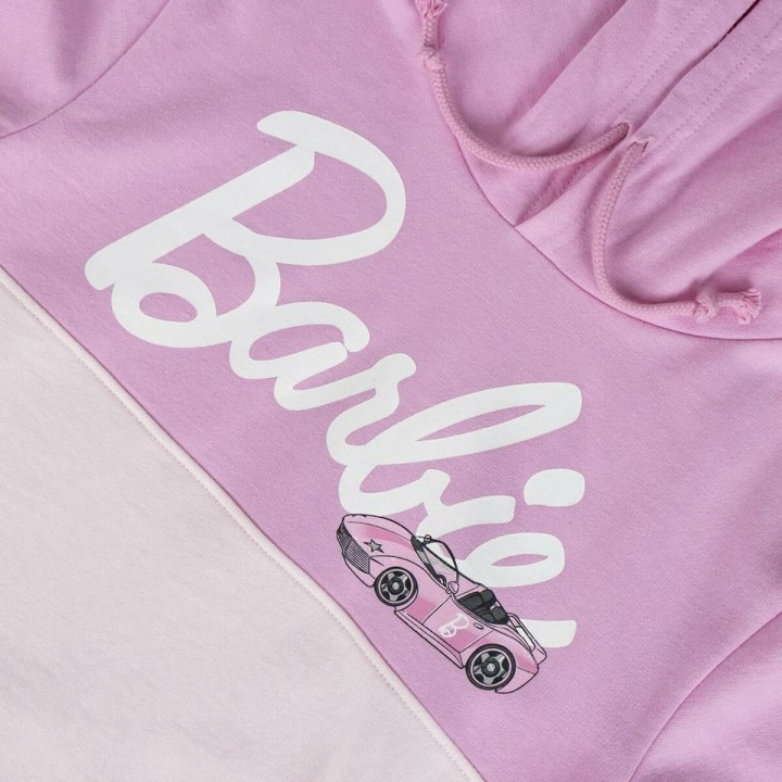 Hættetrøje til Børn Barbie Pink