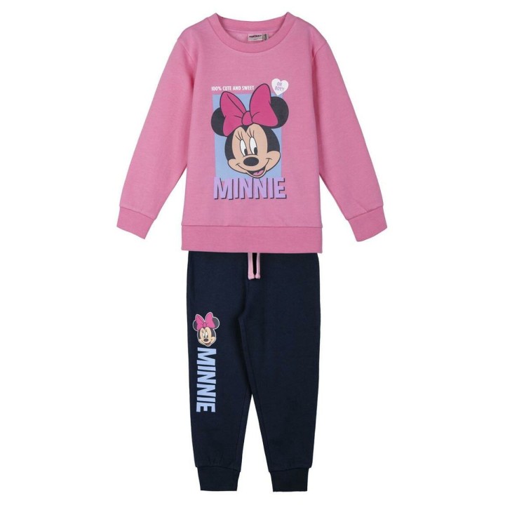 Træningsdragt til børn Minnie Mouse Pink