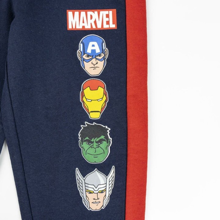Træningsdragt til børn The Avengers Mørkeblå