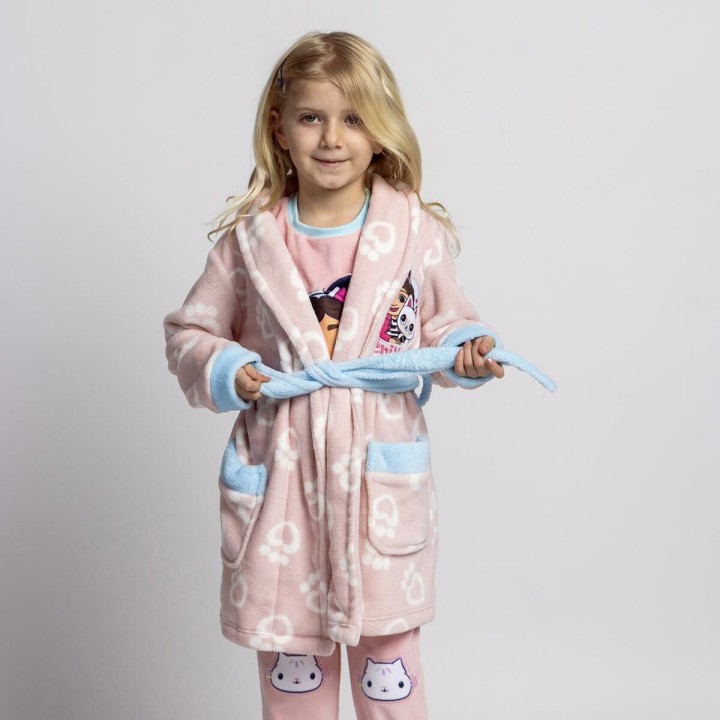 Kinder-Morgenmantel Gabby's Dollhouse Rosa