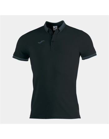 Polo de Manga Corta Niño Joma Sport Bali II Negro