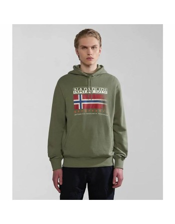 Sudadera con Capucha Niño Napapijri B-Kreis H Verde oscuro