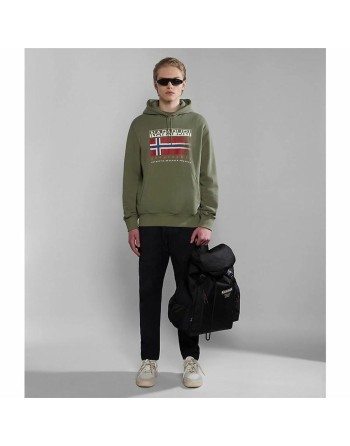 Sudadera con Capucha Niño Napapijri B-Kreis H Verde oscuro