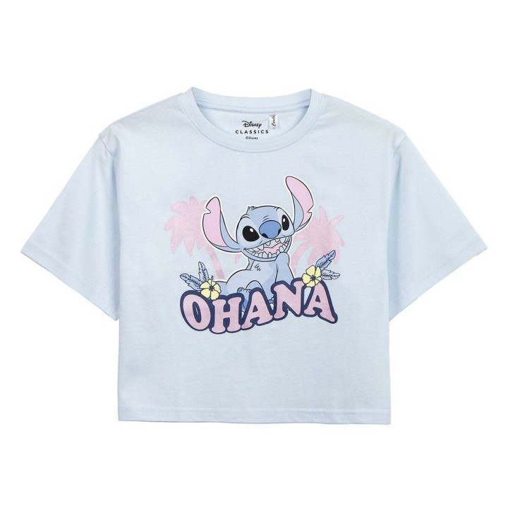 Kortærmet T-shirt til Kvinder Stitch Lyserød