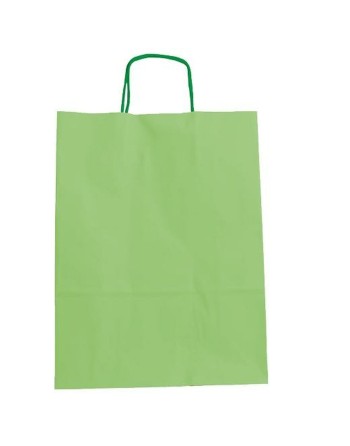 Bags Fama Paper With handles Light Green 15 x 8 x 21 cm 25 Units