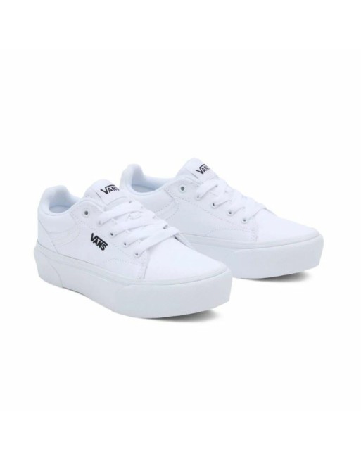 Chaussures casual enfant Vans Seldan Platform Blanc