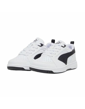 Children’s Casual Trainers Puma Rebound V6 Lo A White Black