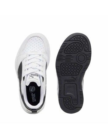Chaussures casual enfant Puma Rebound V6 Lo A Blanc Noir