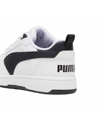 Scarpe da Tennis Casual Bambino Puma Rebound V6 Lo A Bianco Nero