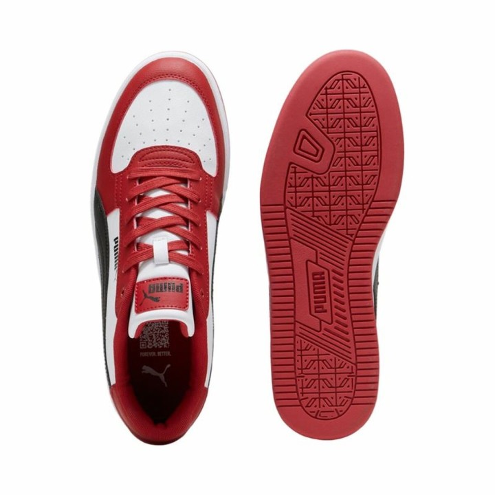 Scarpe da Tennis Casual Uomo Puma Caven 2.0 Club Bianco Rosso