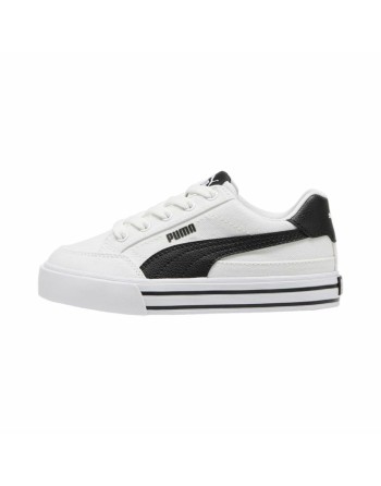 Kondisko til Børn Puma Court Classic Vulc F Hvid